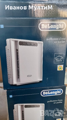 Пречиствател за въздух Delonghi C75 140м3/ч Филтър HEPA + активен въглен и йонизатор, снимка 1 - Овлажнители и пречистватели за въздух - 44656297