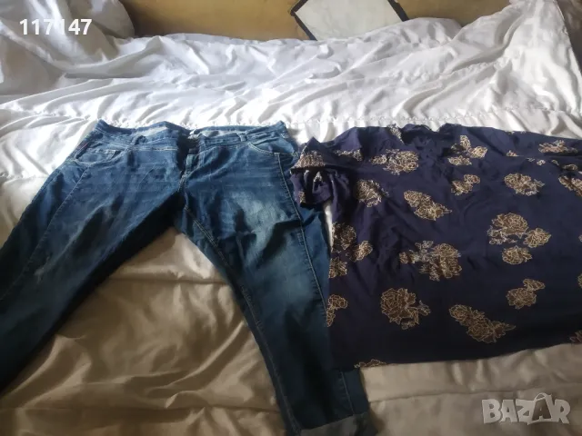 страхотен макси лот размер 54, снимка 2 - Дънки - 47913104