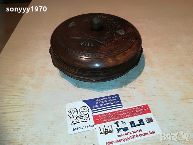 КРЪГЛА КУТИЯ С КАПАК-ВНОС ФРАНЦИЯ, снимка 6 - Антикварни и старинни предмети - 29496026
