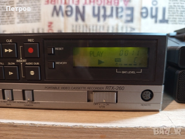 Репортерски"VHS "Blaupunkt"RTX-260 и Видео Камера"Blaupunkt"TVC-373, снимка 7 - Антикварни и старинни предмети - 51615863