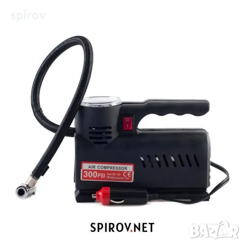 Компресор за гуми CarFace Klasik 12V 17bar с манометър и приставки, снимка 2 - Аксесоари и консумативи - 55745004