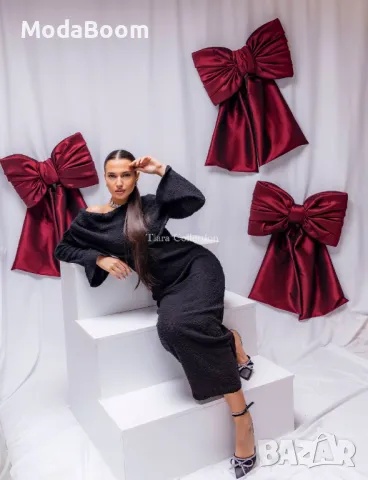 Дълга черна дамска стилна рокля , снимка 4 - Рокли - 48267637