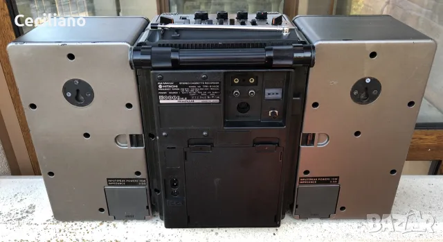 Hitachi TRK-9140E Голям,тежък и много свирещ радиокасетофон!, снимка 7 - Радиокасетофони, транзистори - 55742299