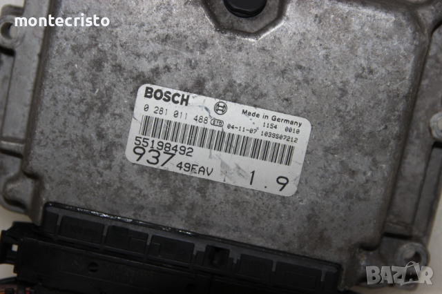 Моторен компютър ECU Alfa Romeo 147 (2000-2010г.) 0 281 011 488 / 0281011488 / 55198492, снимка 2 - Части - 44525296