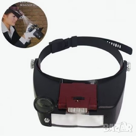 Комплект нови увeличителни лупи с различни диоптри и LED осветление, снимка 5 - Други инструменти - 44343391