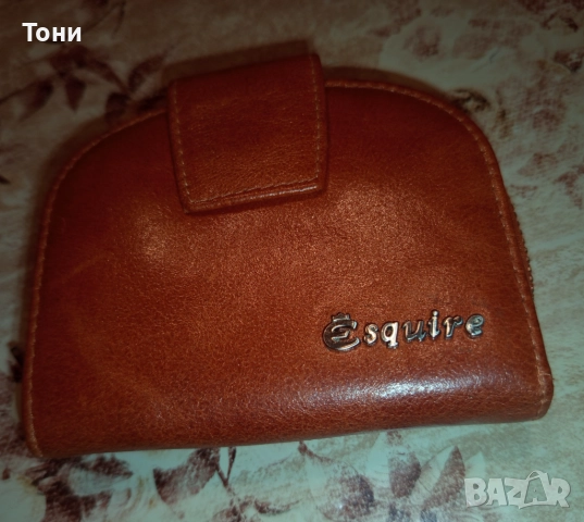 ESQUIRE Оригинал Ново Кожено Дамско Портмоне , снимка 5 - Портфейли, портмонета - 52346534