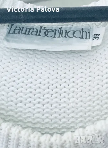 Бял пуловер/ блуза унисекс LAURA BERLUCCHI, COS, снимка 2 - Блузи с дълъг ръкав и пуловери - 48389666
