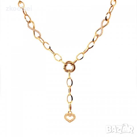 Златно колие 9,49гр. 54см. 14кр. проба:585 модел:14105-3, снимка 1