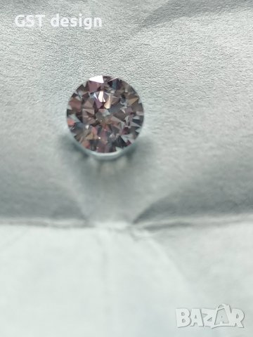 Спешно Топ Фенси Д Бял-Син 6,5 мм Мойсанит Диамант 1 карат Перфектен за пръстен, снимка 1