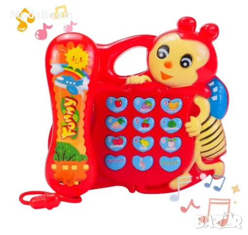 Интерактивна играчка „Музикален телефон Пчела“ – Образователно забавление за деца, снимка 4 - Други - 48434792