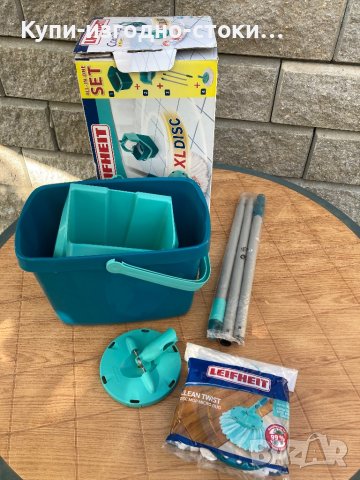 Моп с кофа - Leifheit Disc Mop Combi Press, снимка 2 - Други стоки за дома - 42418742
