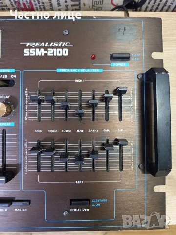 "Realistic"SSM-2100.Стерео аудио миксер,с еквалайзер,ехо,и фоно предусилвател , снимка 6 - Еквалайзери - 54223247