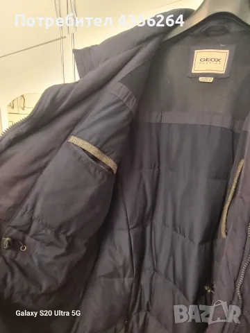 Мъжко зимно яке GEOX Respira XXL с естествен пух , снимка 10 - Якета - 56099217