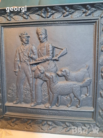 чугунено пано за стена на ловна тематика 28/4, снимка 4 - Пана - 51887450