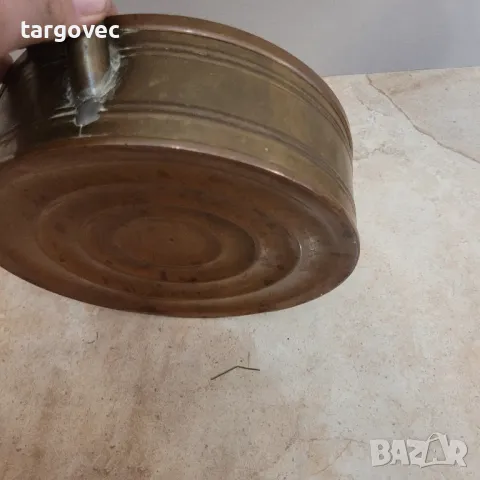 уникален меден съд грейка или манерка, снимка 4 - Антикварни и старинни предмети - 48648402