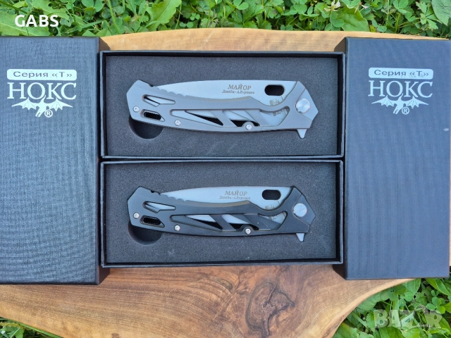 Руски сгъваем нож НОКС МАЙОР нов модел, снимка 6 - Ножове - 51667974