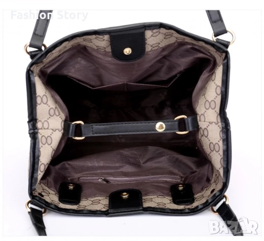 Елегантен комплект дамски чанти 3 в 1, снимка 6 - Чанти - 51646982