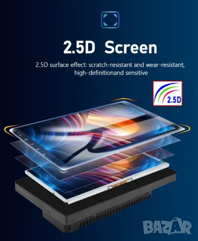 VAG 10" 2-DIN 1280x720 QLED мултимедия с Android 12, RDS, 2GB/32GB, CarPlay AndroidAuto, снимка 9 - Аксесоари и консумативи - 47394011