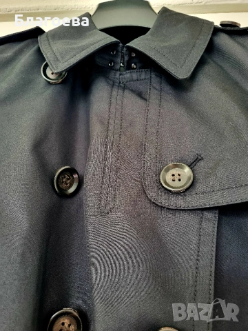 Черен шлифер тренчкот COACH Women,s Modern Trench Coat, снимка 6 - Шлифери - 53986705