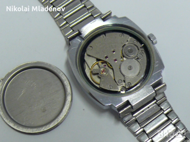 Съветски Полет/POLJOT Мъжки ръчен часовник, работещ! С дата, снимка 15 - Мъжки - 53180454