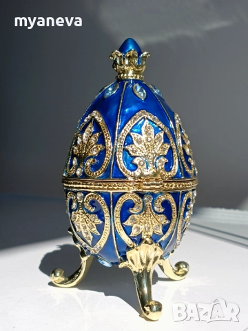 Изящни яйца в стил Фаберже с метална основа , емайл и позлата, ювелирна изработка. , снимка 7 - Други - 51521411