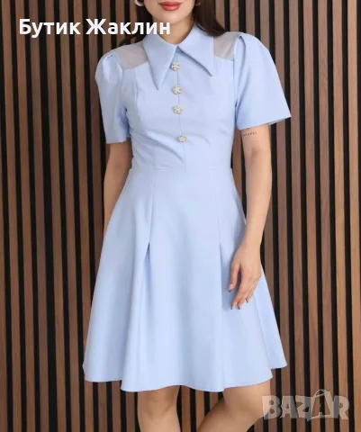 Рокля с красиви копчета , снимка 2 - Рокли - 56331908