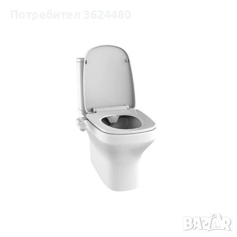 Комплект Приставка Биде за Тоалетна Чиния с Маркуч от Стомана 4689, снимка 6 - Други стоки за дома - 53231938