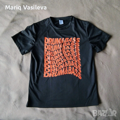Черна тениска Drum&Bass