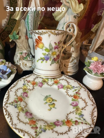 Dresden Germany  около 1900 - “Великолепният” Код P1968, снимка 4 - Декорация за дома - 53926718