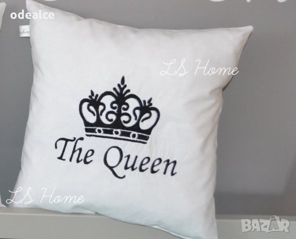 Забавни възглавнички за двойка, сватба, влюбени с БРОДЕРИЯ, снимка 2 - Възглавници - 29410296