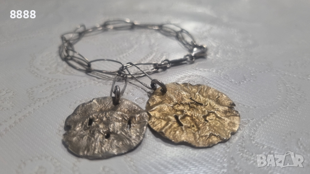 Vintage италиянска сребърна гривна , снимка 3 - Гривни - 44588518