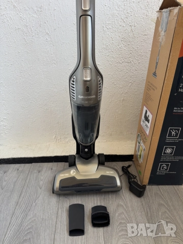 Безжична Вертикална Прахосмукачка Grundig VCH 9832 2в1 Ръчна Метла Силна, до 75 Мин Работа!