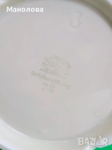 Порцеланов чайник Schlottenhof Arzberg Bavaria., снимка 13 - Други ценни предмети - 52729923