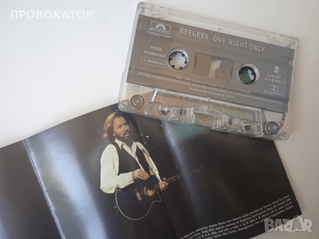 Bee Gees ‎– One Night Only - оригинална аудио касета, снимка 4 - Аудио касети - 42135015