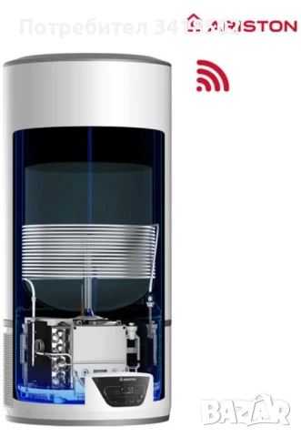 Термопомпен бойлер ARISTON LYDOS HYBRID Wi-Fi 100 Аристон 100 литра, снимка 4 - Бойлери - 51142703