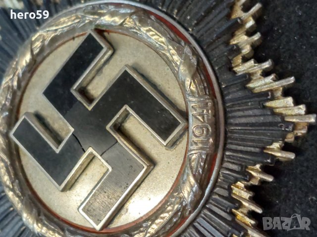 WW2 Орден на немски кръст,сребърен за военна заслуга(Deutsches Kreuz in Silber)орден,медал, снимка 5 - Колекции - 38054744