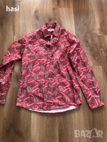Коледна риза Haworth, снимка 3 - Ризи - 37733639