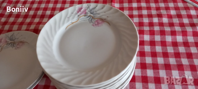 Чинии български порцелан, снимка 2 - Чинии - 52422252
