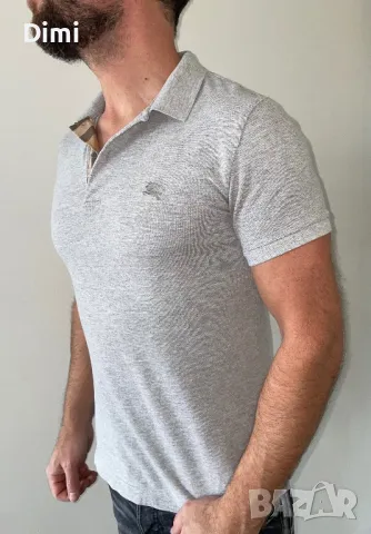 Burberry (S) Оригинал-мъжко поло, снимка 2 - Тениски - 49719456