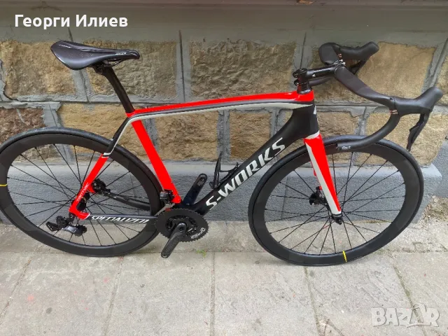 Карбонов велосипед S-WORKS TARMAC SL5 disc.ULTEGRA di2-12V.MAVIC., снимка 10 - Велосипеди - 50311064