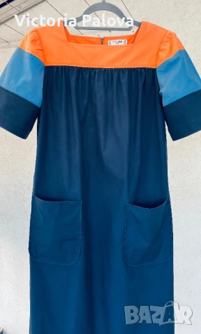 HAUTE COUTURE модна къща CELINE рокля памук, снимка 4 - Рокли - 51234620