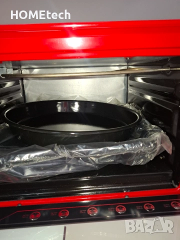 Електрическа фурна с термостат Harlem® SOLE с РОТАТОР, 1500 W, 36 L, включени тави, снимка 3 - Печки, фурни - 53150385