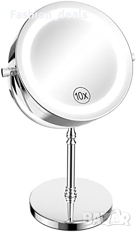 Ново 10x Увеличаващо огледало за грим 18 LED светещо Жени Момичета Бюро Спалня