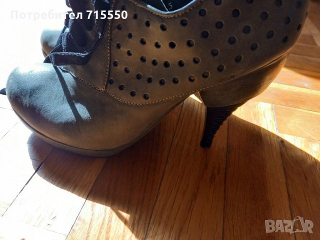 Дамски обувки Feud 38 номер с авангарден ток , снимка 2 - Дамски обувки на ток - 31983701