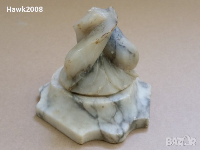 Стари Уникални ръчно резбовани в мрамор делфини, снимка 11 - Антикварни и старинни предмети - 40285966
