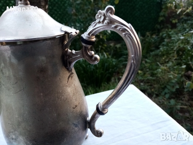 Посребрен винтидж комплект, снимка 4 - Антикварни и старинни предмети - 52529550