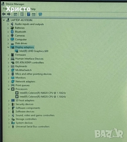 Компактен лаптоп ASUS E210MA, 4GB RAM, 64GB, 11.6” , снимка 5 - Лаптопи за работа - 53887701