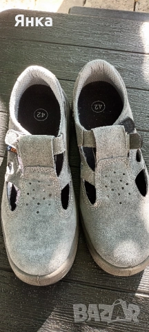 Сиви работни обувки от естествен велур., снимка 2 - Други - 51786989