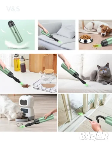 Ръчна прахосмукачка Chuboor без кабел, мини прахосмукачка за кола с висока мощност, ръчна акумулатор, снимка 10 - Прахосмукачки - 47842115