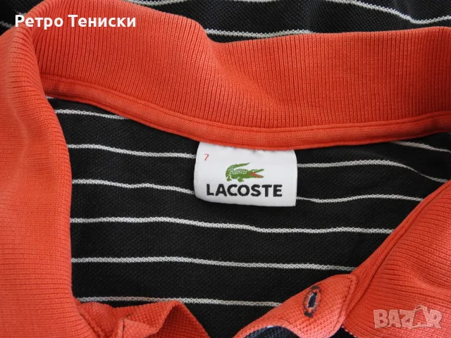 Тениска • Striped #7 • Lacoste • черно • размер XL • Мъже, снимка 4 - Тениски - 56314993